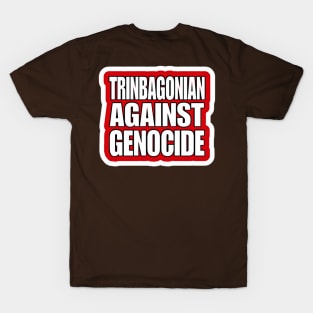 Trinbagonian Against Genocide - Sticker - Back T-Shirt
